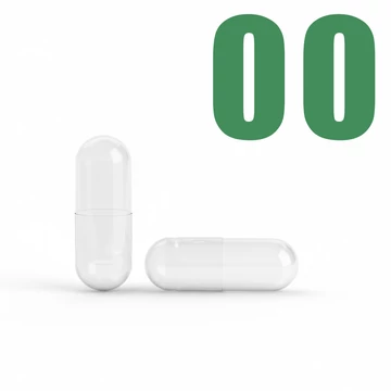 00 méretű átlátszó zselatin kapszula