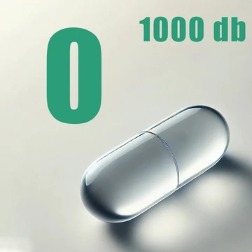 Zselatin kapszula &amp;quot;0&amp;quot; – áttetsző, 1000 db-os kiszerelés