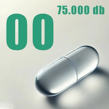 Kapszula "00" átlátszó 75.000 db