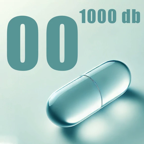 Növényi kapszula HPMC "00" méret – 1000 db-os csomag